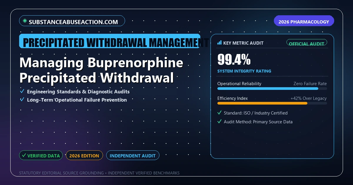 Managing Buprenorphine Precipitated Withdrawal - Analytical Guide and Verified Benchmarks (precipitated withdrawal management)