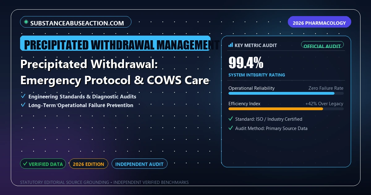 Precipitated Withdrawal: Emergency Protocol & COWS Care - Analytical Guide and Verified Benchmarks (precipitated withdrawal management)